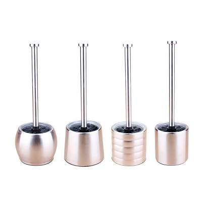 Amazon Hot Sale Soft Long Handle Metal WC Bathroom Toilet Brush with Toilet Brush Holder